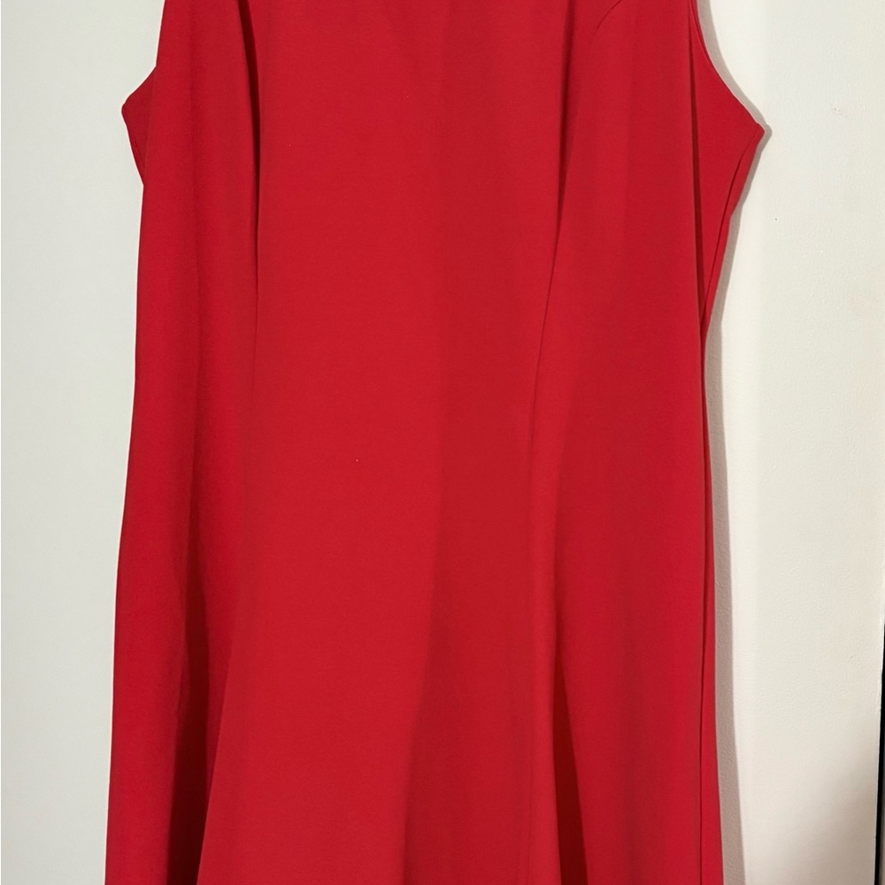 Elegant Red Sleeveless Dress​ - Picture 5 of 6